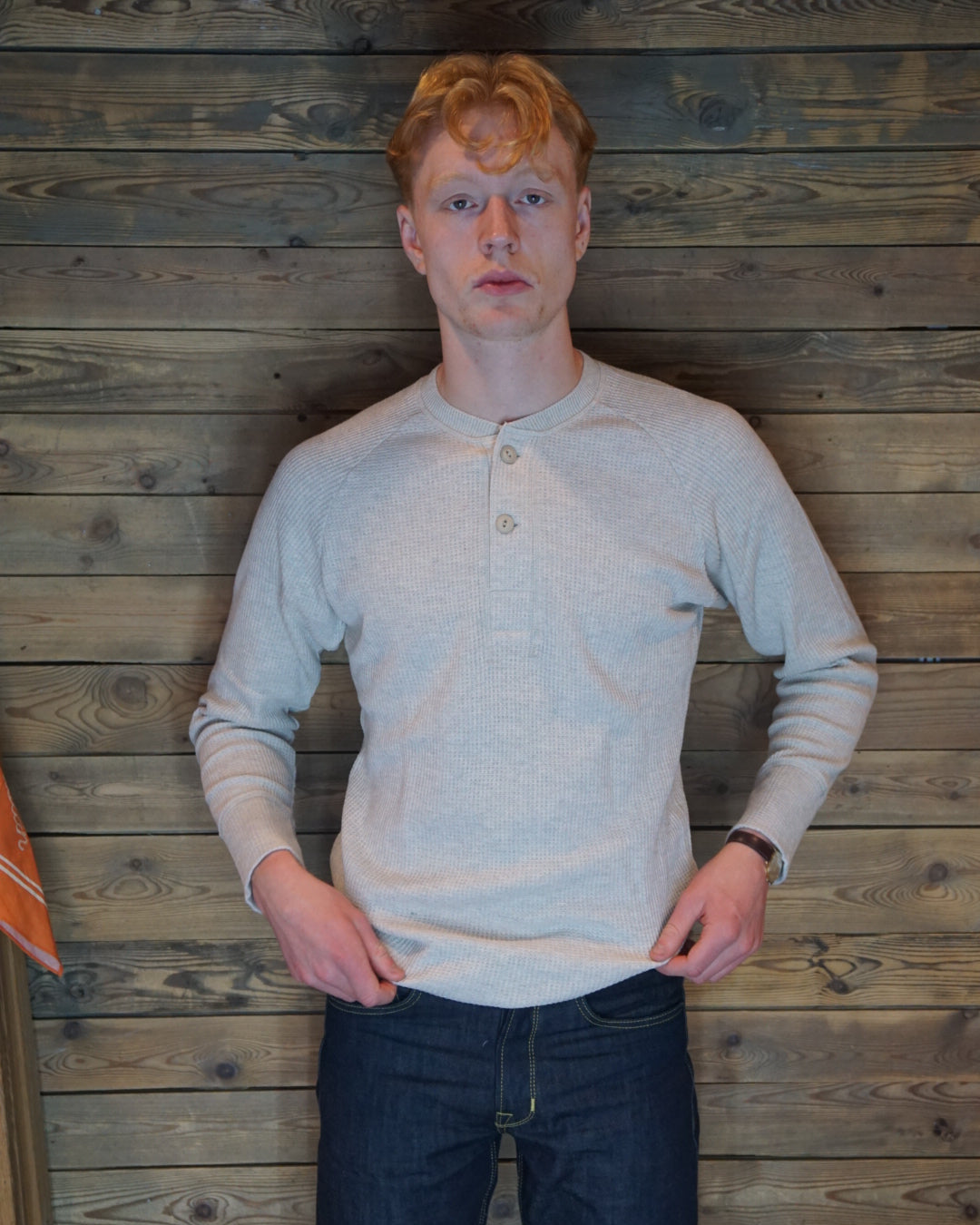 1936 Waffle Shirt natural - Pike Brothers
