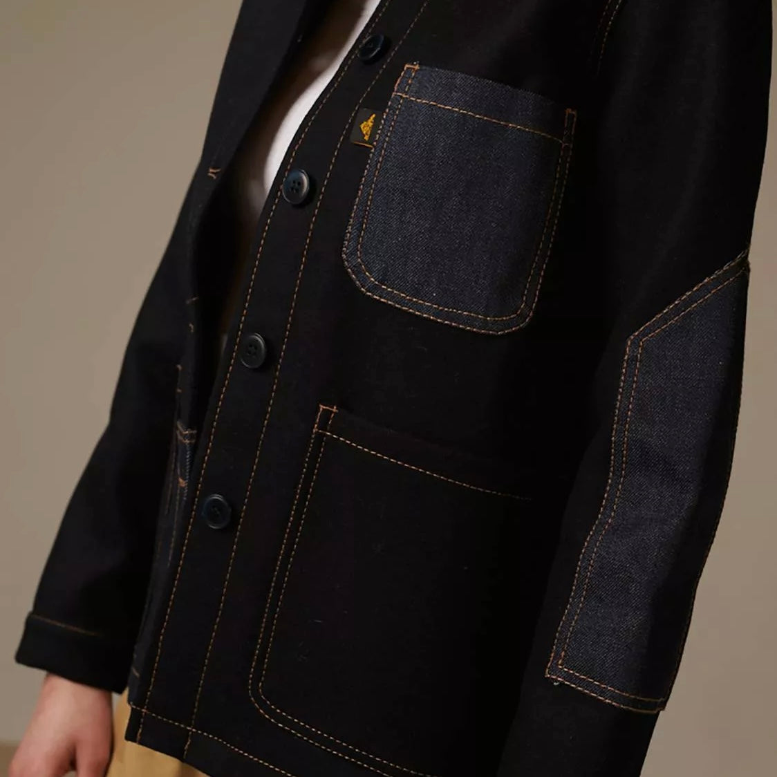 Workjacket i ull med lappar, Le Mont Saint Michel
