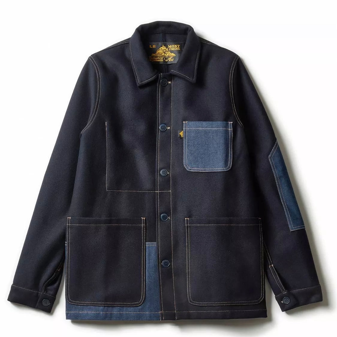 Workjacket i ull med lappar, Le Mont Saint Michel